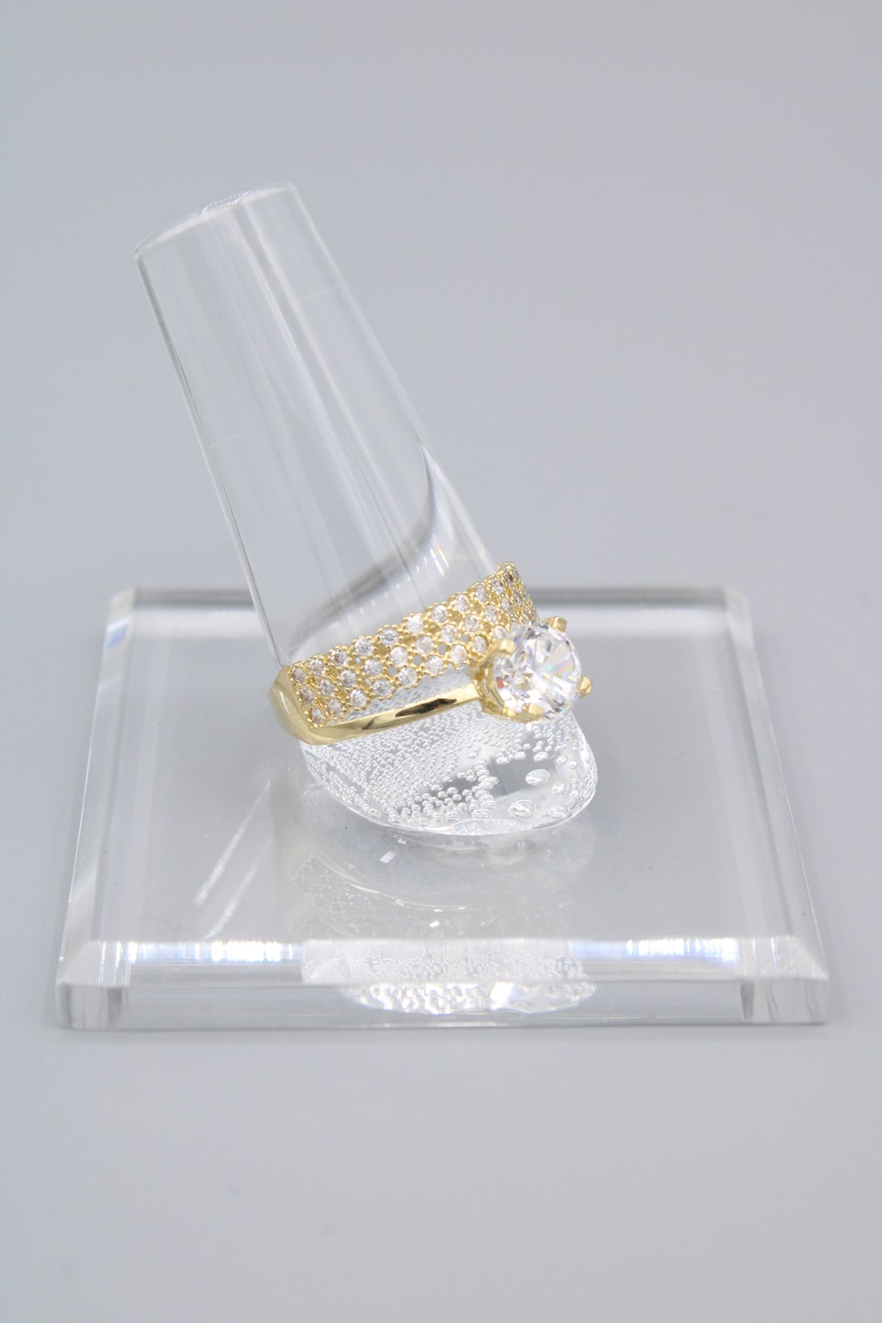 14K Cubic Zirconia Engagement Ring