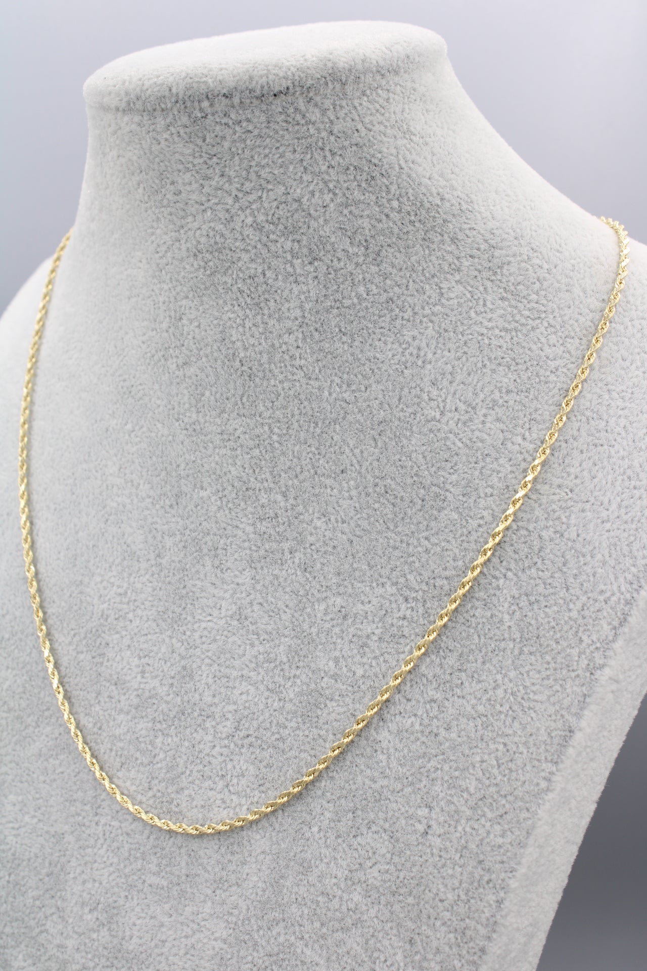 14K Hollow Rope Chain || 2MM - 20"